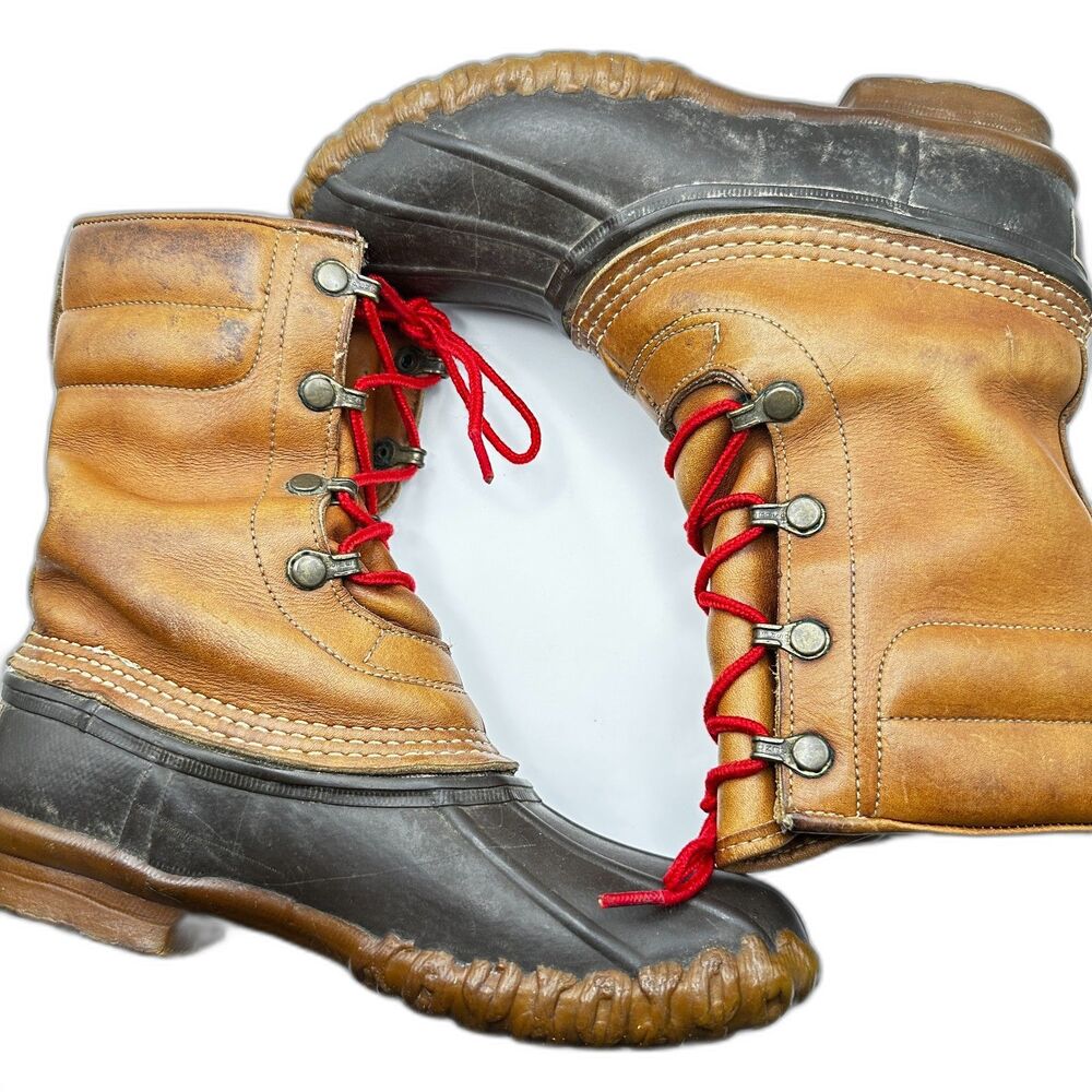 Brown and Black Lace Up Boots - Picture 6 of 9